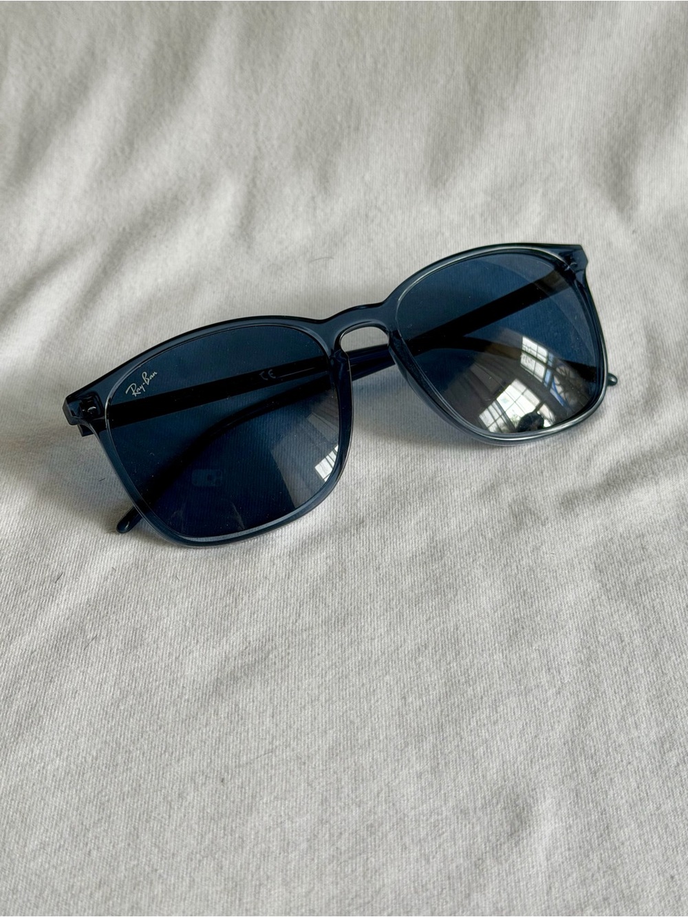 Ray-Ban Navy Blue Transparent Frame Sunglasses